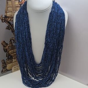Chico's Elegant Blue Layered Necklace